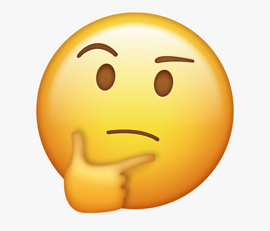 Download Thinking Emoji [iphone Ios Emojis In Png] - Iphone Thinking Emoji, Transparent Png, Free Download