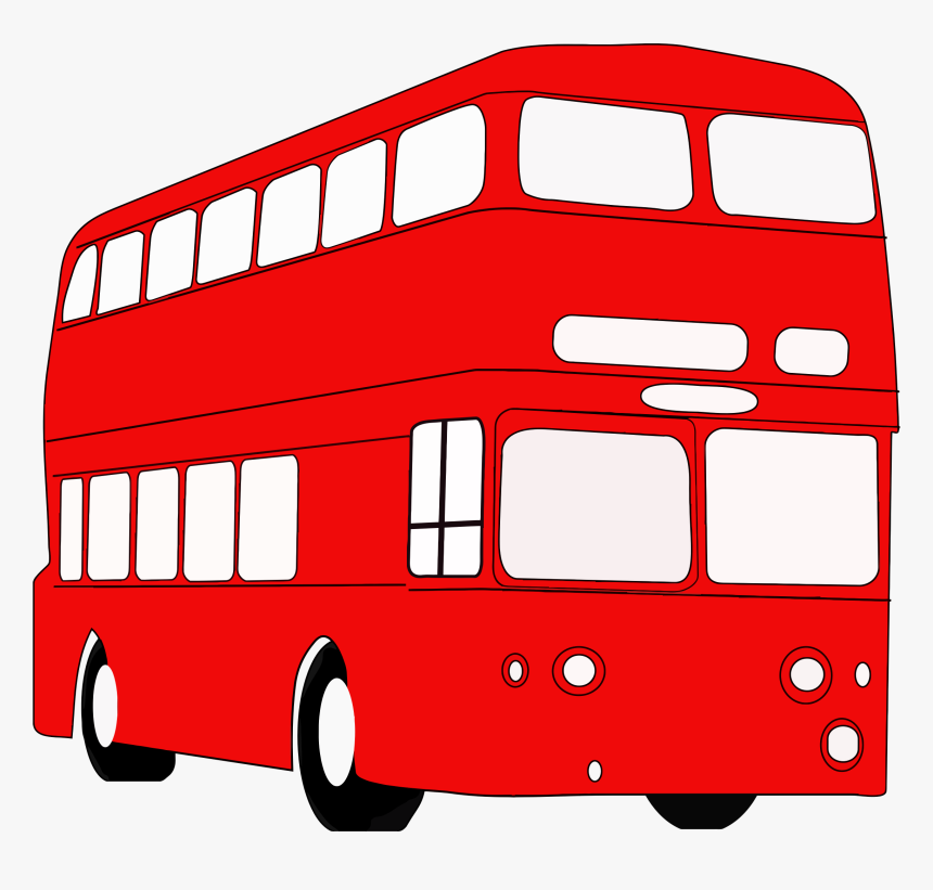 Clipart - Double Decker Bus Clip Art, HD Png Download, Free Download