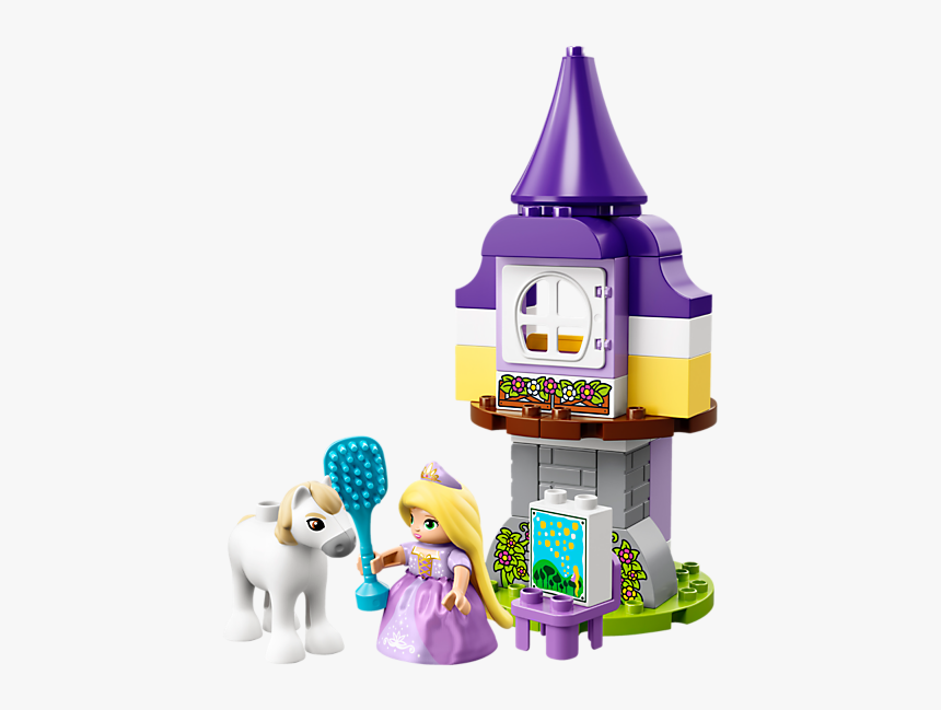 Lego Disney Princess Tangled Duplo Rapunzel´s Tower - Lego Duplo Rapunzel Tower, HD Png Download, Free Download