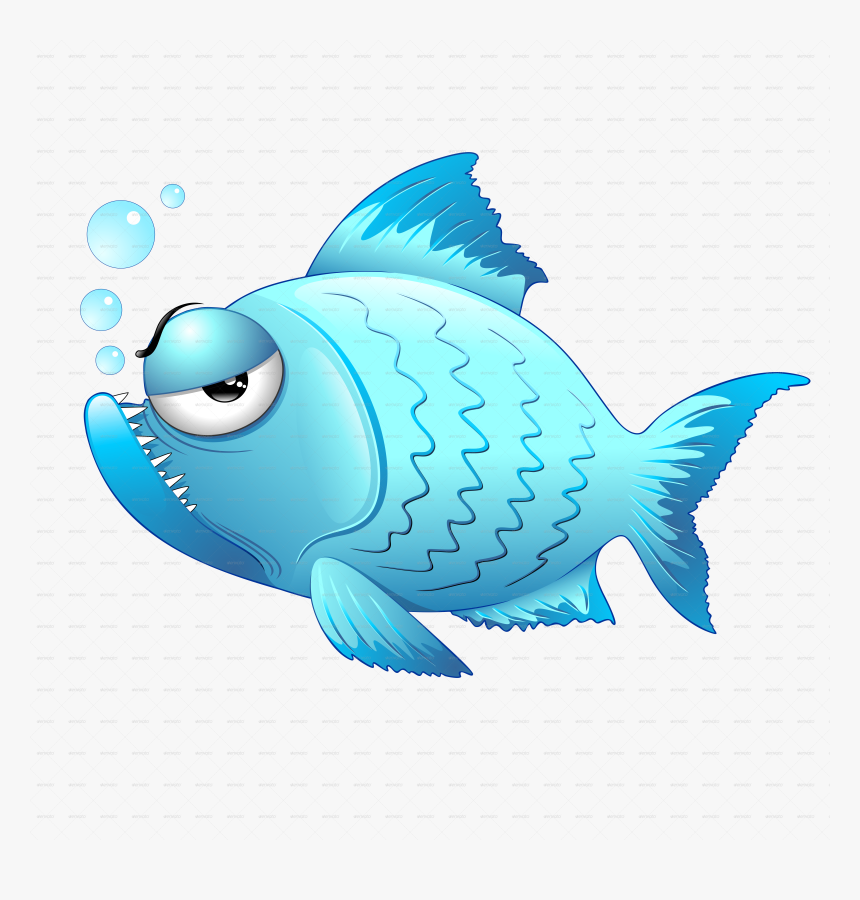 Vector Freeuse Stock Grumpy By Bluedarkat Graphicriver - Grumpy Fish Clipart, HD Png Download, Free Download