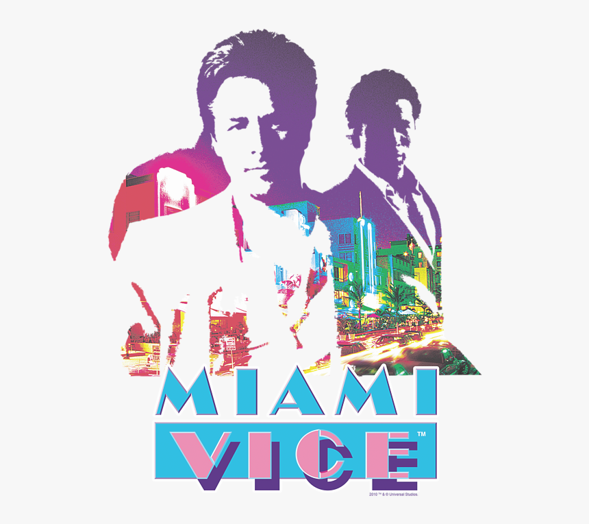 Transparent Miami Vice Png - Miami Vice Logo T Shirt, Png Download, Free Download