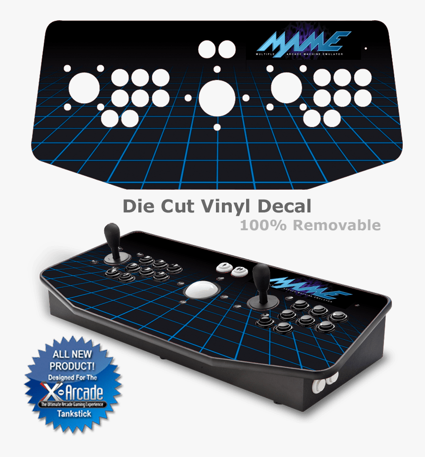 Mame X-arcade Tankstick Graphic Overlay , Png Download - Mk X Arcade Tankstick Decal, Transparent Png, Free Download