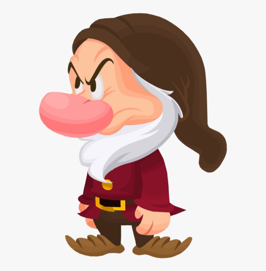 Grumpy Snow White Dwarf Free Png Image - Gruñon De Blanca Nieves, Transparent Png, Free Download