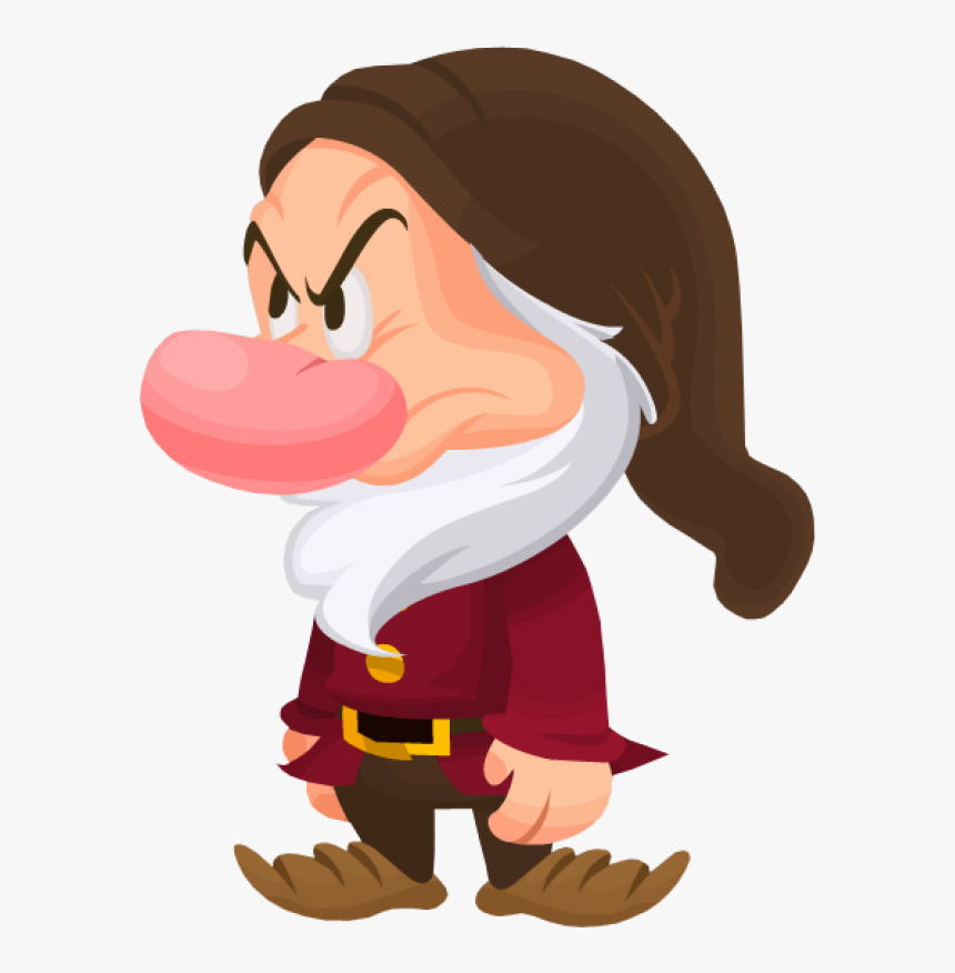 Grumpy Snow White Dwarf Free Png Image - Gruñon De Blanca Nieves, Transpare...