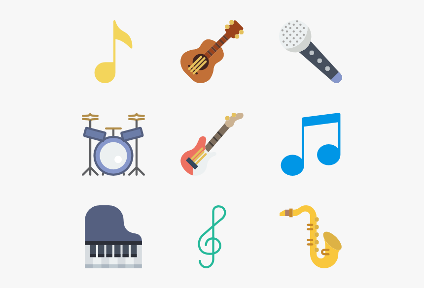 Music Elements - Musical Instrument Vector Png, Transparent Png, Free Download