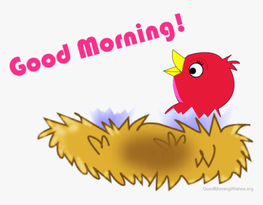 Hi Clipart Good Bye - Clipart Good Morning Cartoon, HD Png Download -  kindpng