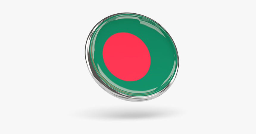 Round Icon With Metal Frame - Bangladesh Flag Photo Frame, HD Png Download, Free Download
