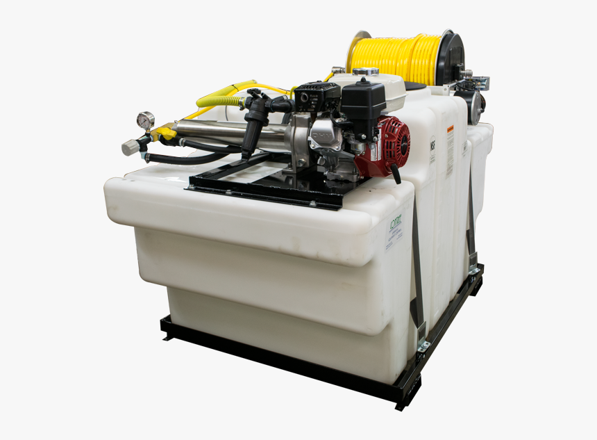 Space Saver 300 Gallon Tank With Titan Reel And Lesco - Metal Lathe, HD Png Download, Free Download