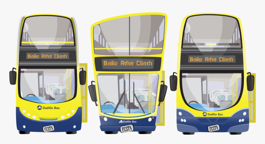 Dublin Old Double Decker Bus - Dublin Bus Clipart, HD Png Download, Free Download