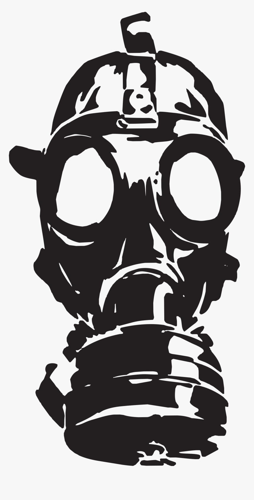 Gas Mask, Metal, Plastic, Clipart - Gas Mask Clip Art, HD Png Download, Free Download