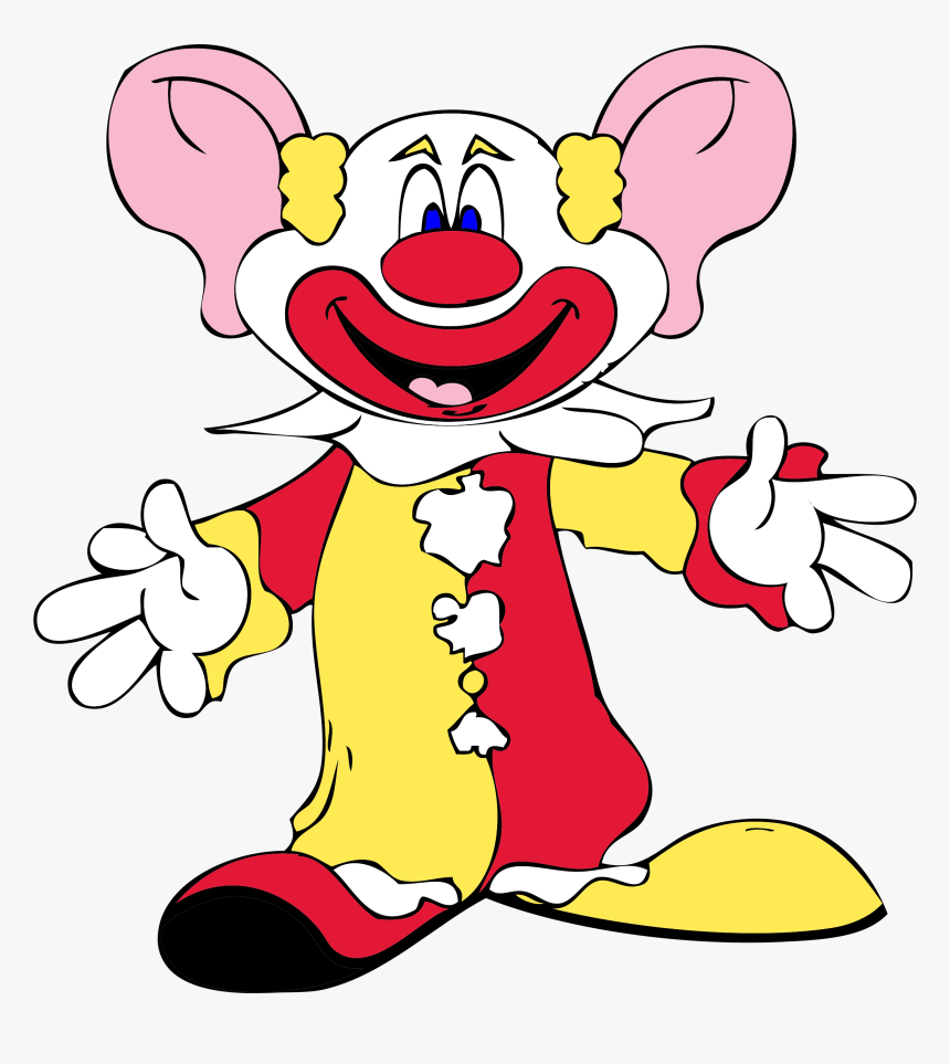 Mask Clipart Clown - Clown With Big Ears, HD Png Download, Free Download