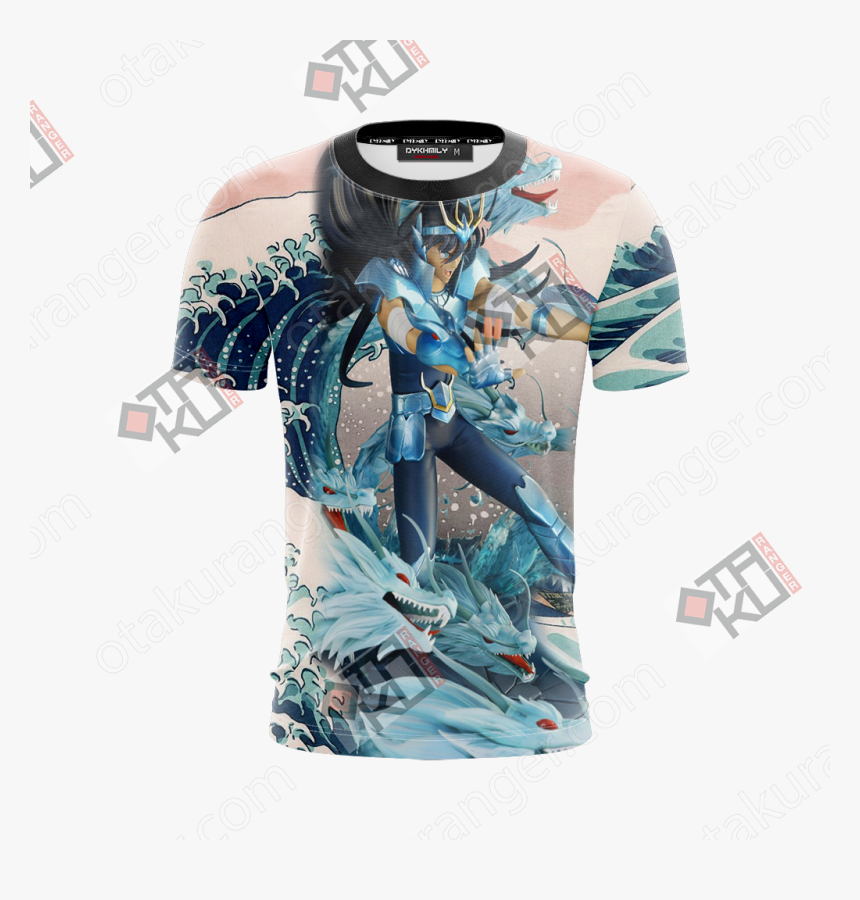 Saint Seiya Dragon Shiryu Unisex 3d T-shirt - Jojo's Bizarre Adventure Jotaro Shirt, HD Png Download, Free Download