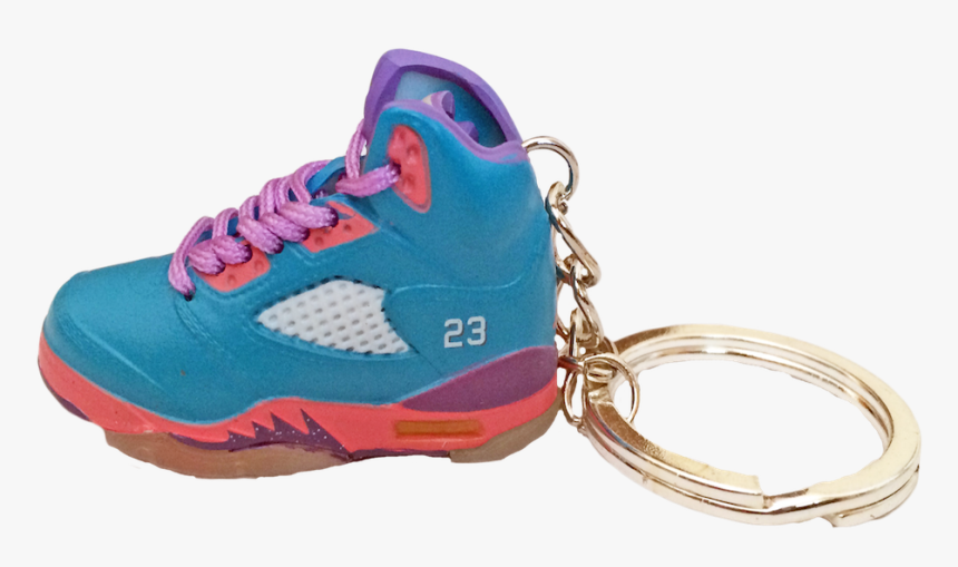 Nike Jordan 5 V Teal Pink "miami Vice - Sneakers, HD Png Download, Free Download