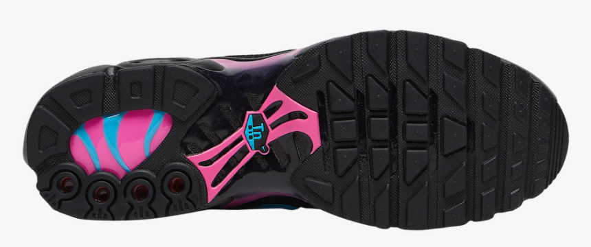 Nike Air Max Plus Miami Vice Ci2368-001 Release Date - Black Pink And Blue Air Max Plus, HD Png Download, Free Download