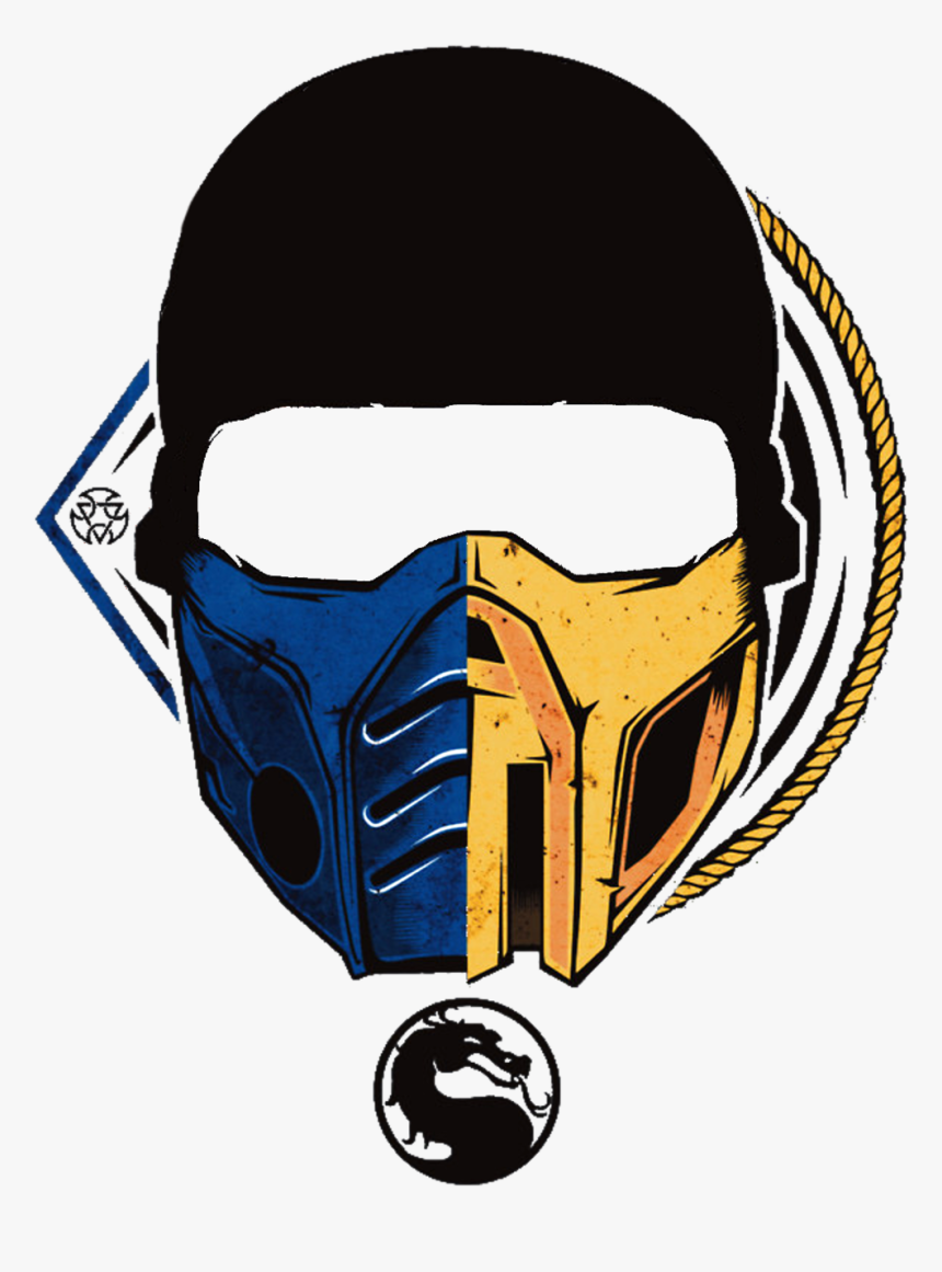 Mortal Kombat Scorpion Mask Photo Clipart , Png Download - Scorpion And Sub Zero Mask, Transparent Png, Free Download