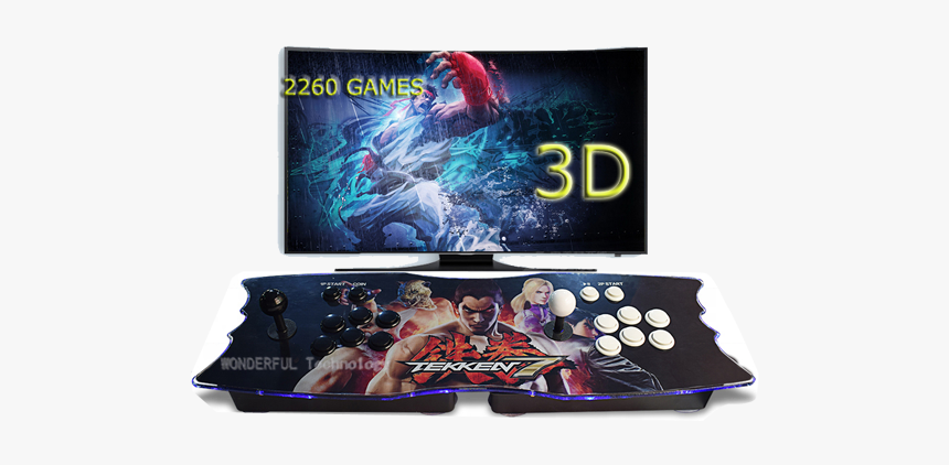 Arcade Stick Pandora Box Retro Console 3d 2260 Video - Mario, HD Png Download, Free Download