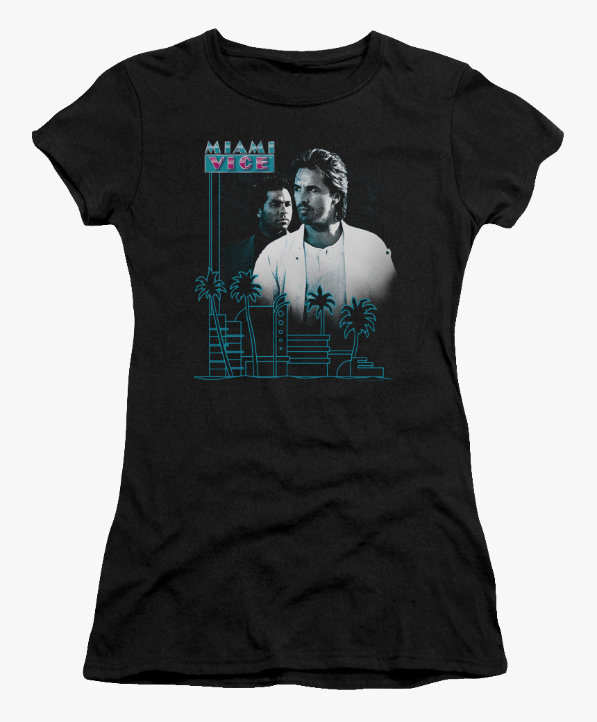 Junior Palm Trees Miami Vice Shirt - Sonny Crockett T Shirt, HD Png Download, Free Download