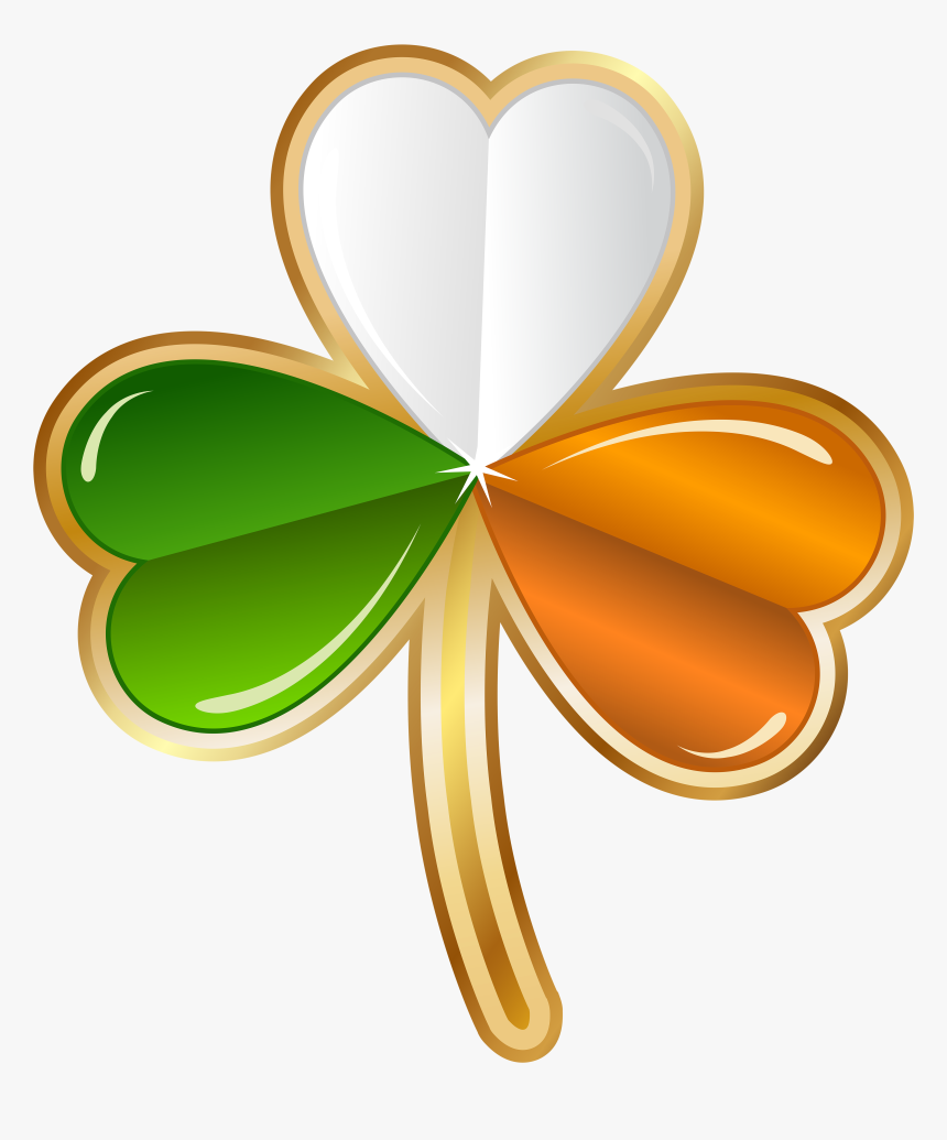 Saint Patrick"s Day Clip Transparent - St Patrick's Day Ireland Clover, HD Png Download, Free Download