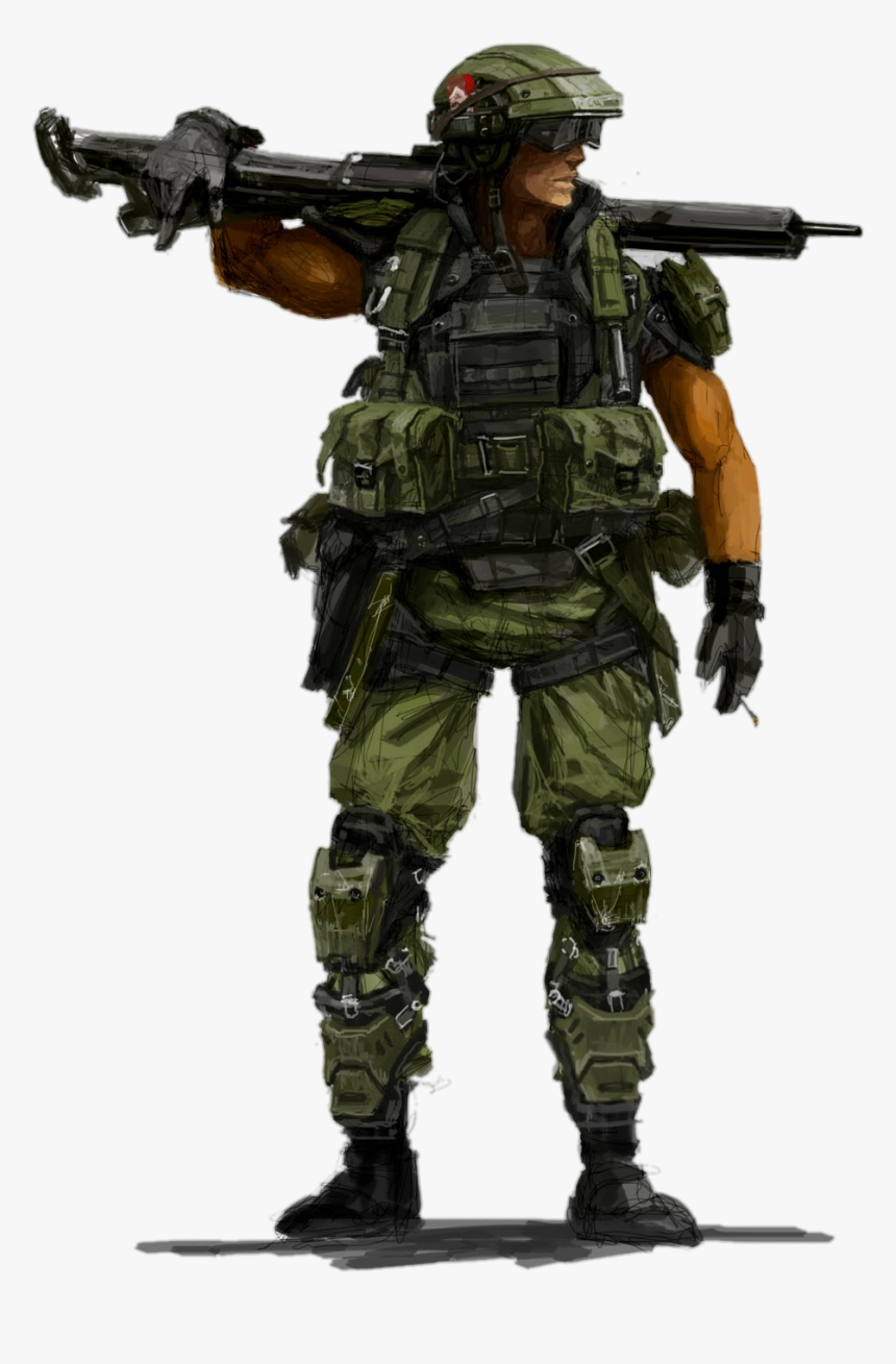 Halo Marine Concept Art, HD Png Download, Free Download