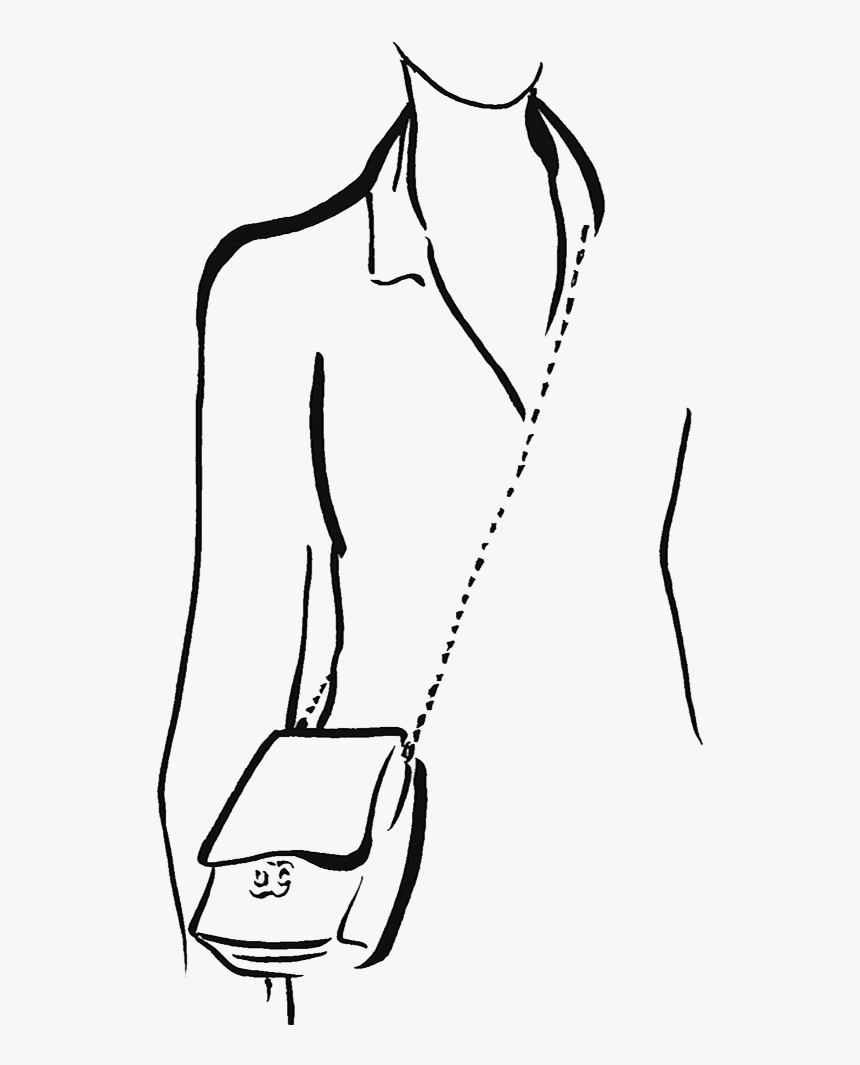 Transparent Elegant Lines Png - Transparent Chanel Bag Drawing, Png Download, Free Download