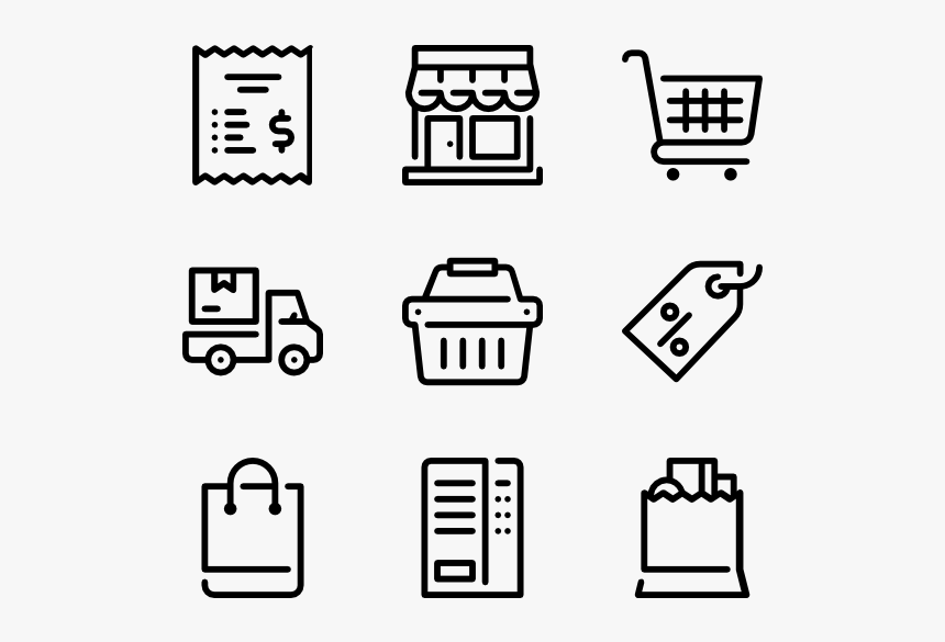 Retail - Printing Icons, HD Png Download, Free Download