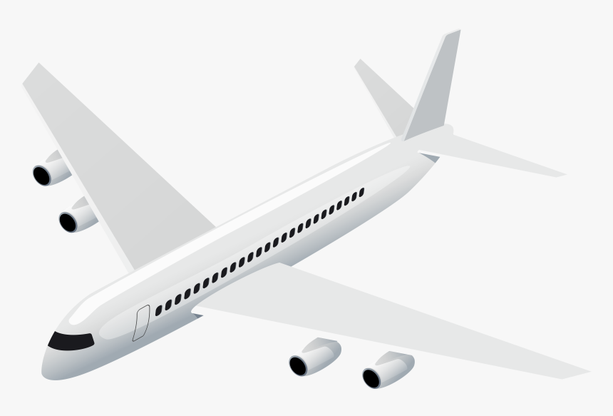 Transparent Plane Silhouette Png - White Airplane Png Clipart, Png Download, Free Download