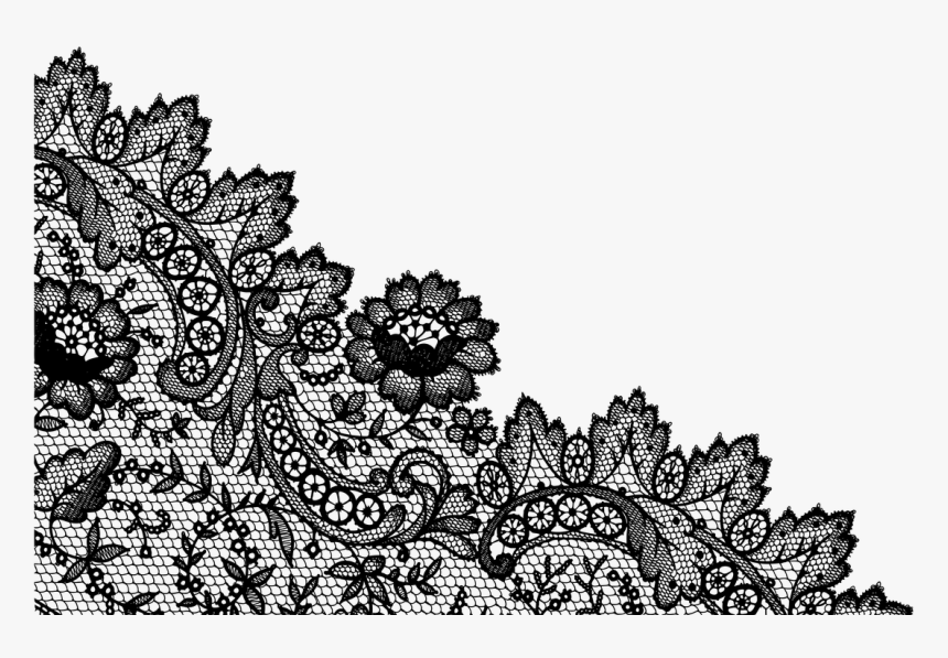 Lineart Lace Pattern - Illustration, HD Png Download, Free Download