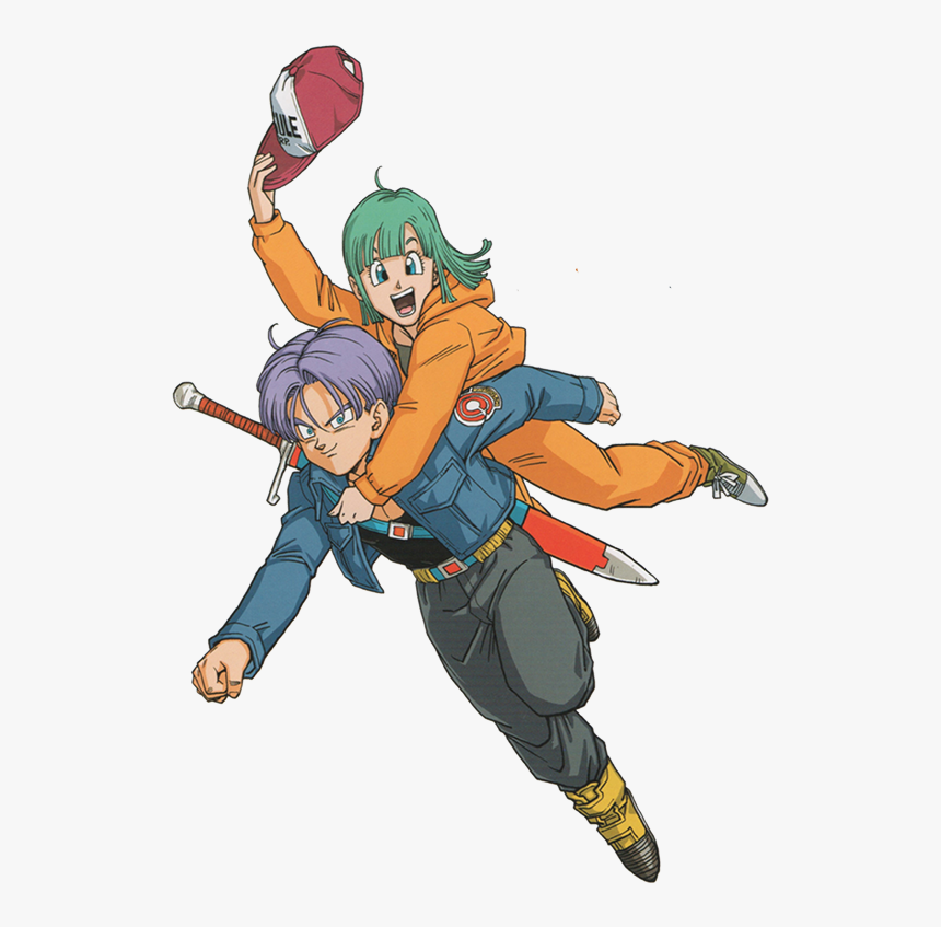 Dragon Ball Z Trunks Bulma Dbz Future Trunks Future - Trunks And Bulma, HD Png Download, Free Download