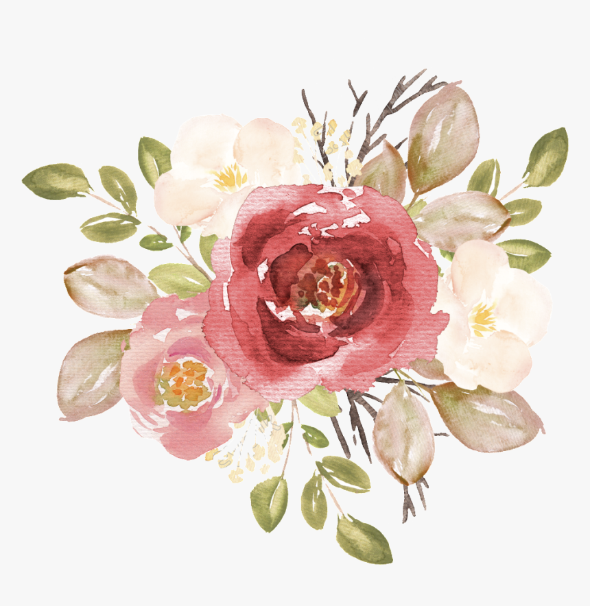 Common-peony - Hand Painted Rose Png, Transparent Png - kindpng