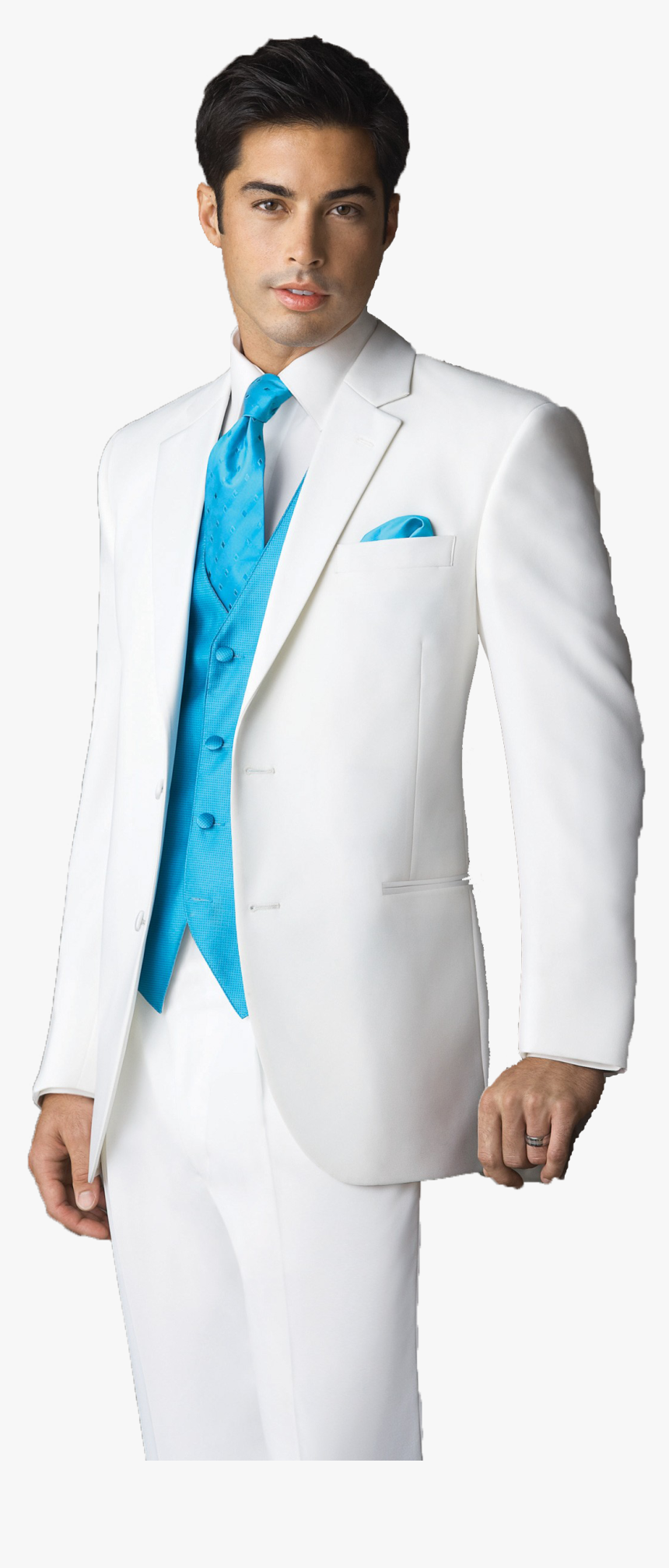 White Tuxedo Suit Png Background - White Tuxedos, Transparent Png, Free Download