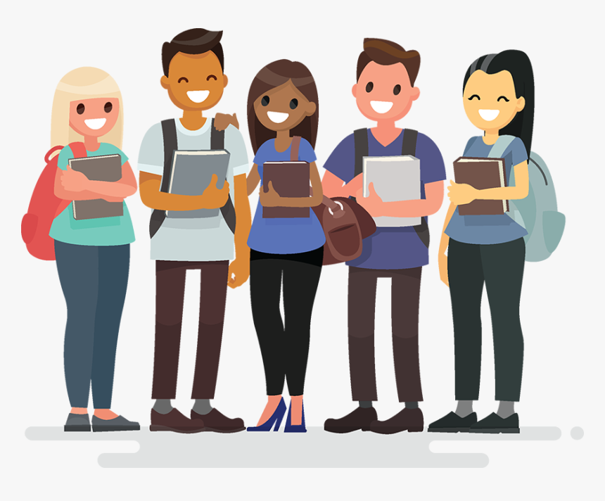 Transparent Group Of Students Png - College Student Cartoon Png, Png Download, Free Download