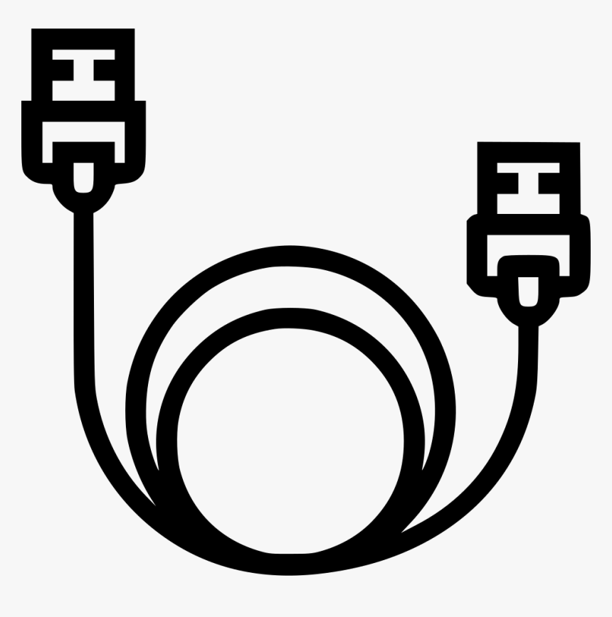 Usb Icon Png - Ethernet Cable Icon Png, Transparent Png, Free Download