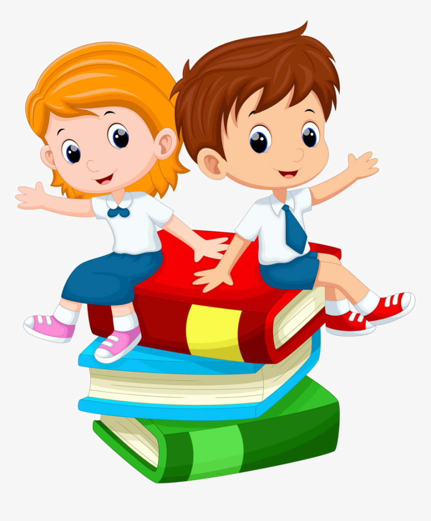 Kids Cartoon Student Free Download Png Hq Clipart - School Kids Clipart, Transparent Png, Free Download