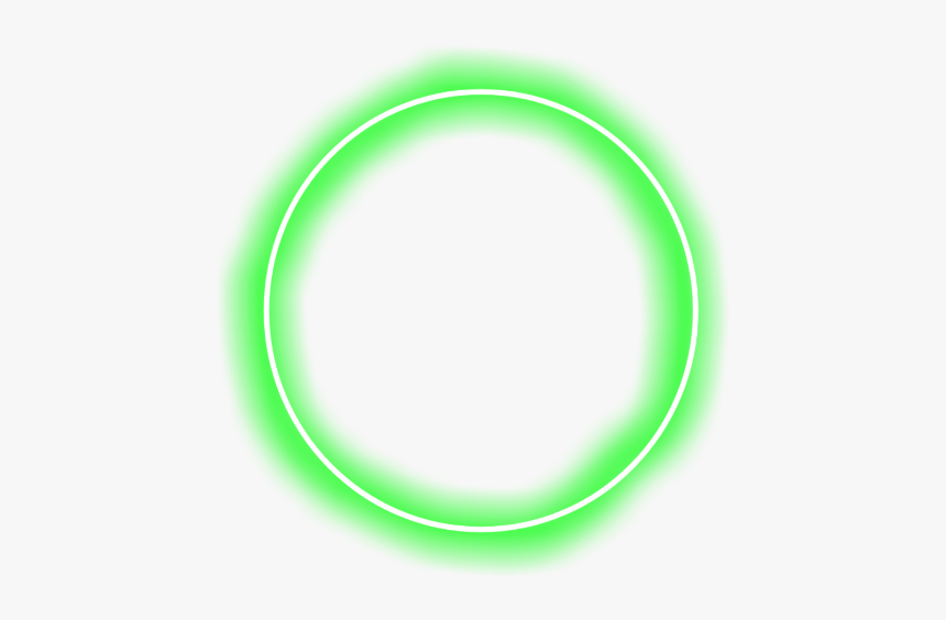 #circle #neon #green #aesthetic - Circle, HD Png Download, Free Download