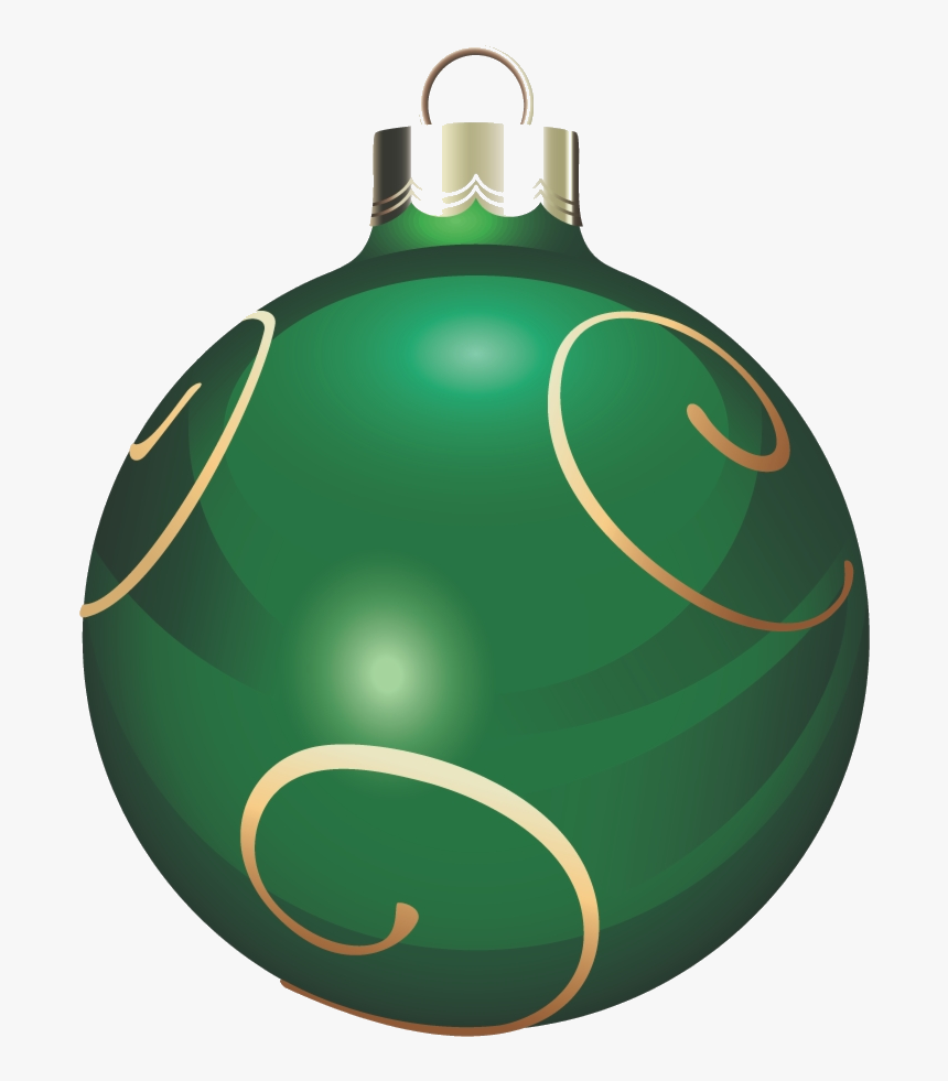 Ornament Ornaments Clipart Clear Background Transparent - Green Christmas Ornament Png, Png Download, Free Download