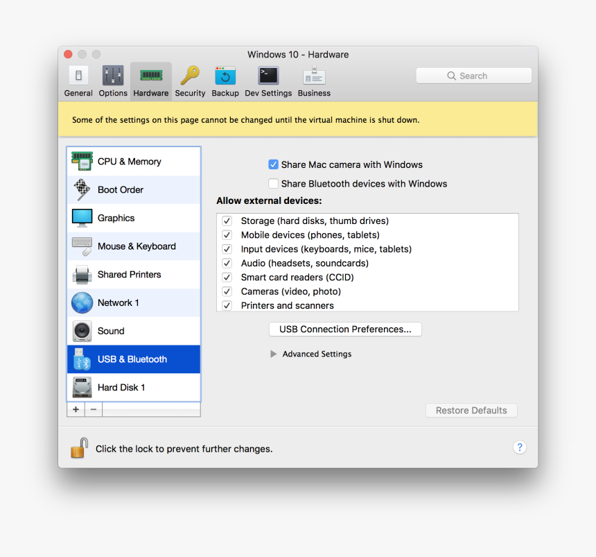 This Image Shows My Parallels Desktop"s Preferences - Serial Number Of Vdi, HD Png Download, Free Download