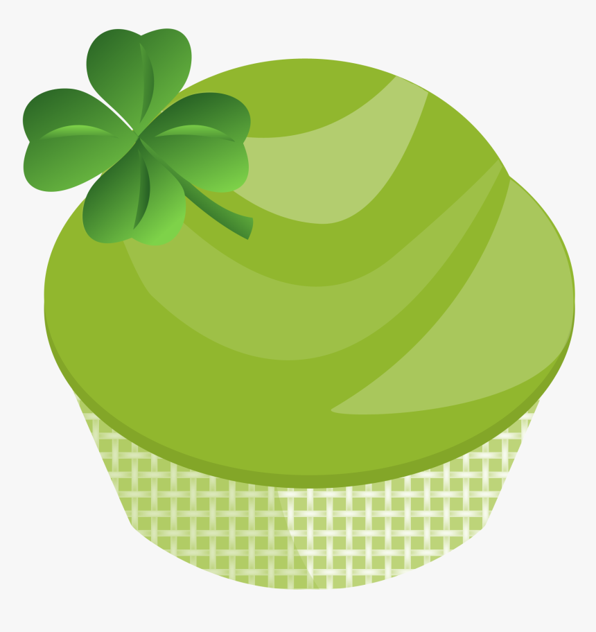 Patricks Day Cupcake Graphic - St Patrick Cupcake Clipart, HD Png Download, Free Download