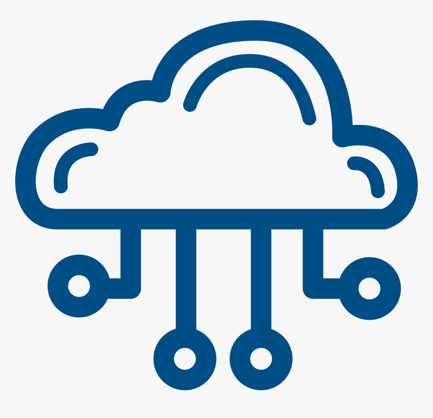 Cloud Computing Icon Png White - Cloud Computing Png, Transparent Png, Free Download