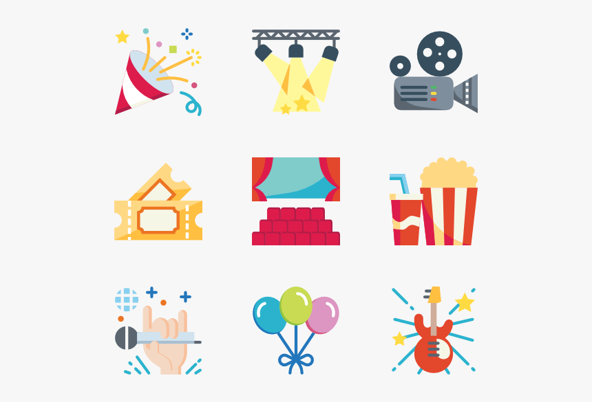 Entertainment - Concert Png Icon Color, Transparent Png, Free Download