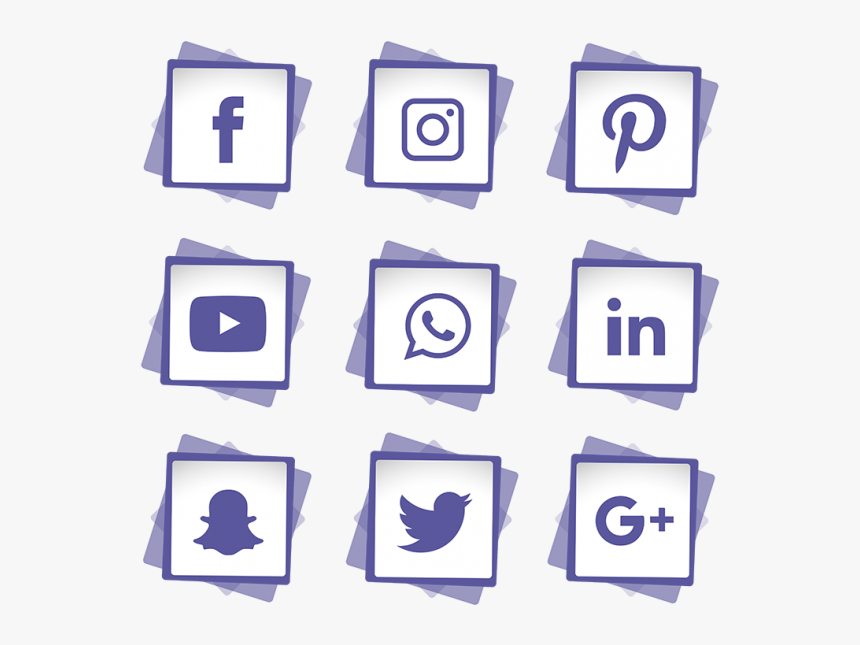 Social Media Icons Set, Social, Media, Icon Png And - Logo Media Sosial Png, Transparent Png, Free Download