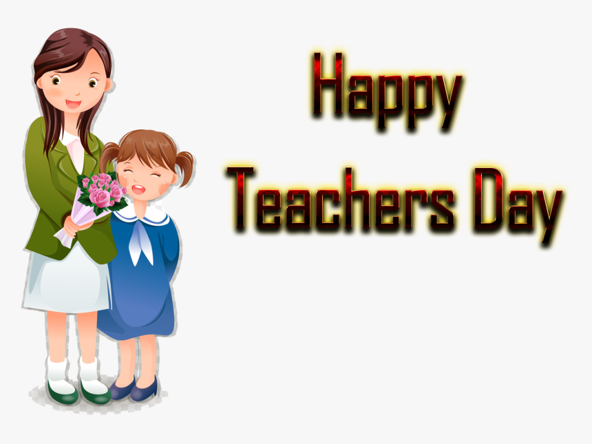 Teacher And Student Cartoon , Png Download - Birthday Designs For Cards, Transparent Png, Free Download