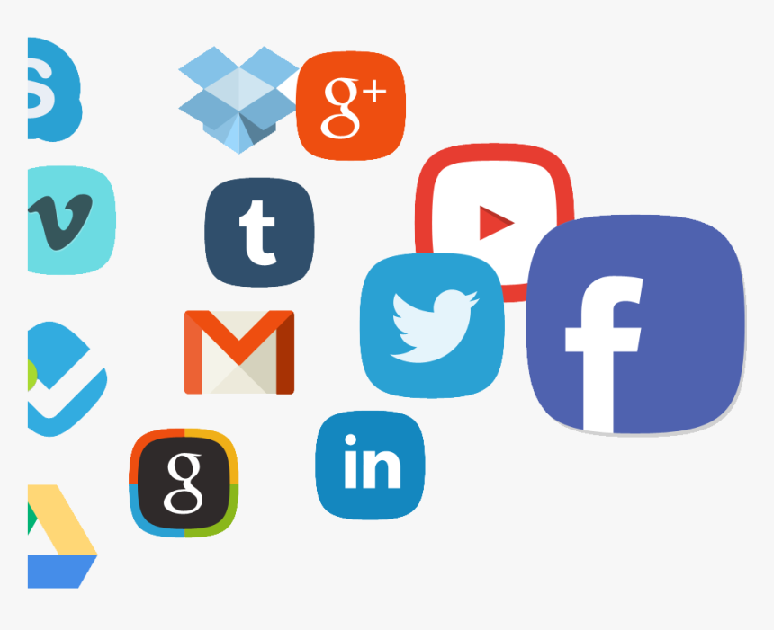 Free Social Media Icons Png - Social Apps Icons Png, Transparent Png, Free Download