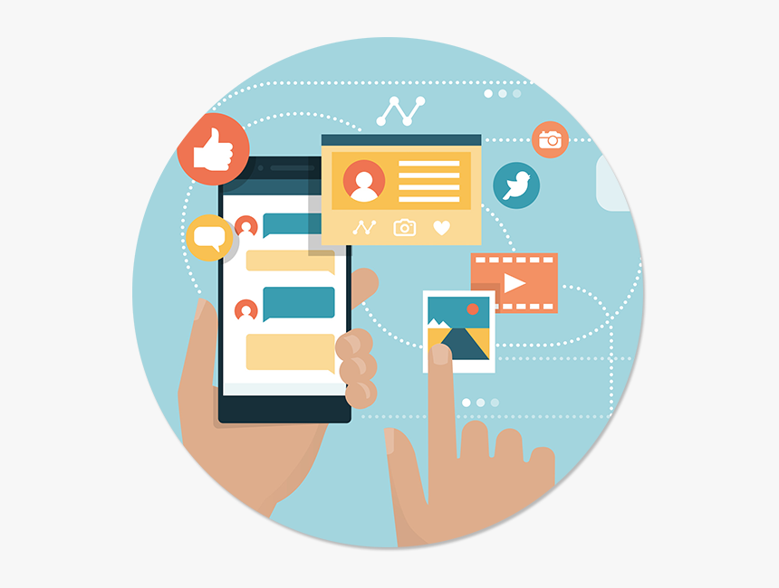 Social Media Icons Advatage Of Social Media, HD Png Download kindpng