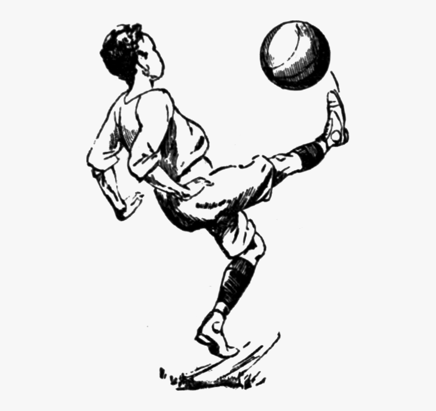 As&htpi Pg89a Saga Advert Footballer - Football Player Drawing Png, Transparent Png, Free Download