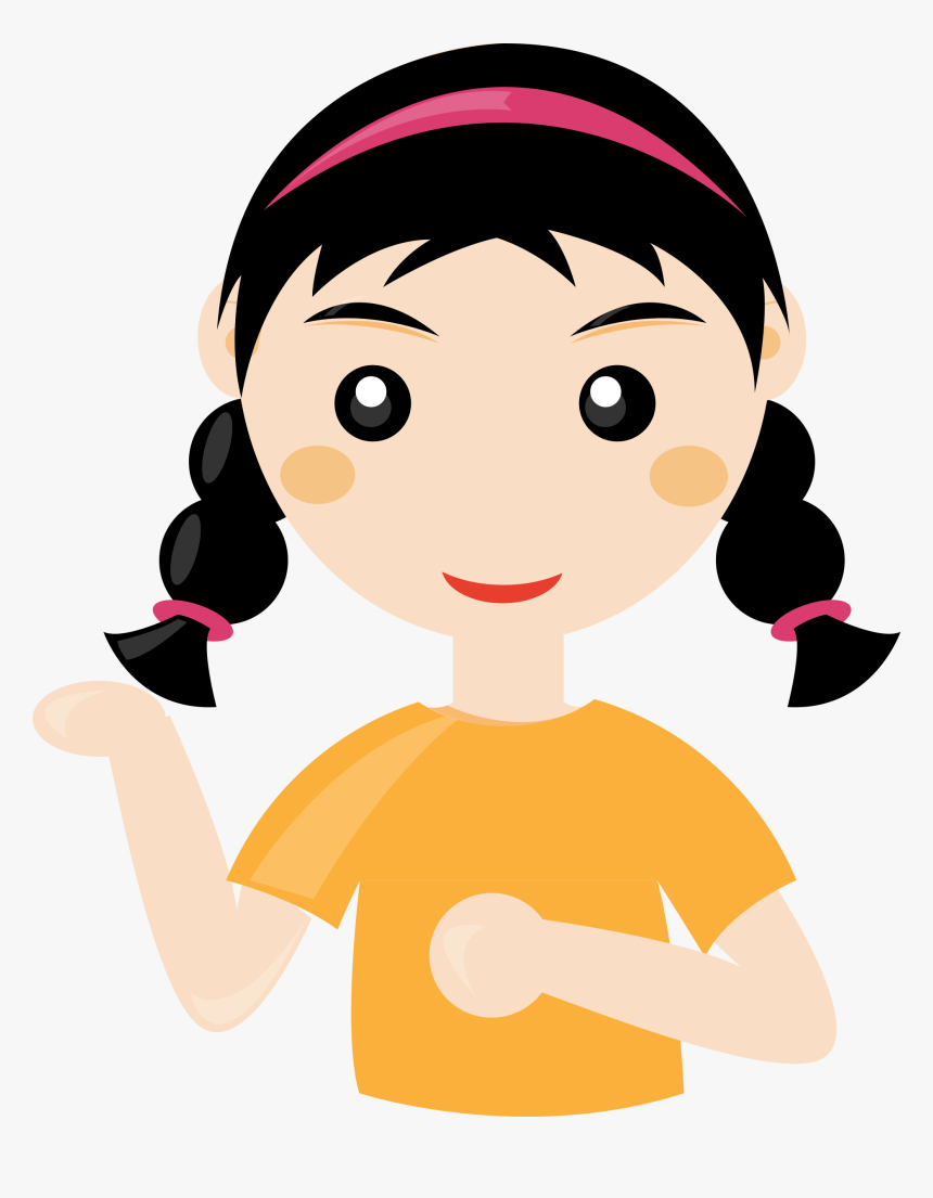 Clipart Student Cute - Girl Student Cartoon Png, Transparent Png, Free Download