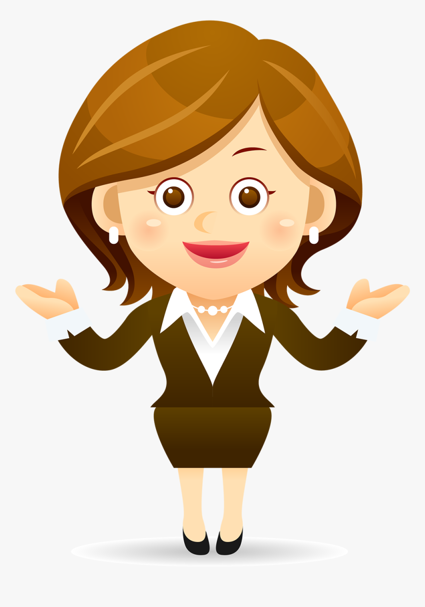 Cartoon Female Clip Art - Technology Teacher Clipart, HD Png Download, Free Download