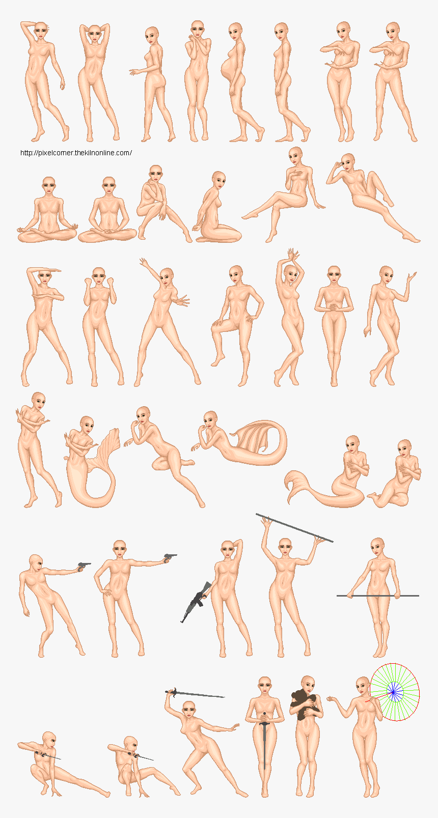 Female Body Pose, HD Png Download - kindpng
