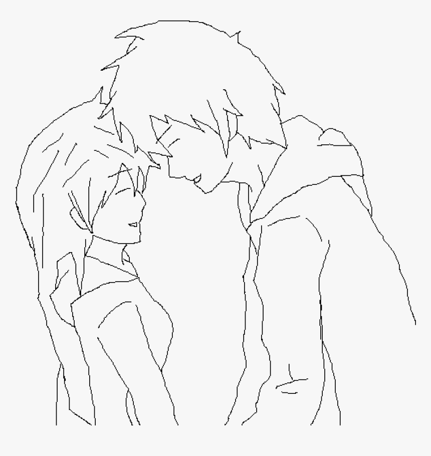 Anime Couple Lineart gambar ke 14