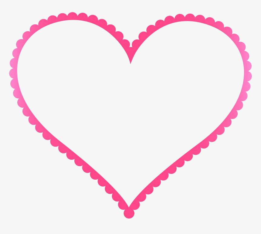 Crafty Heart Border Hearts, HD Png Download, Free Download