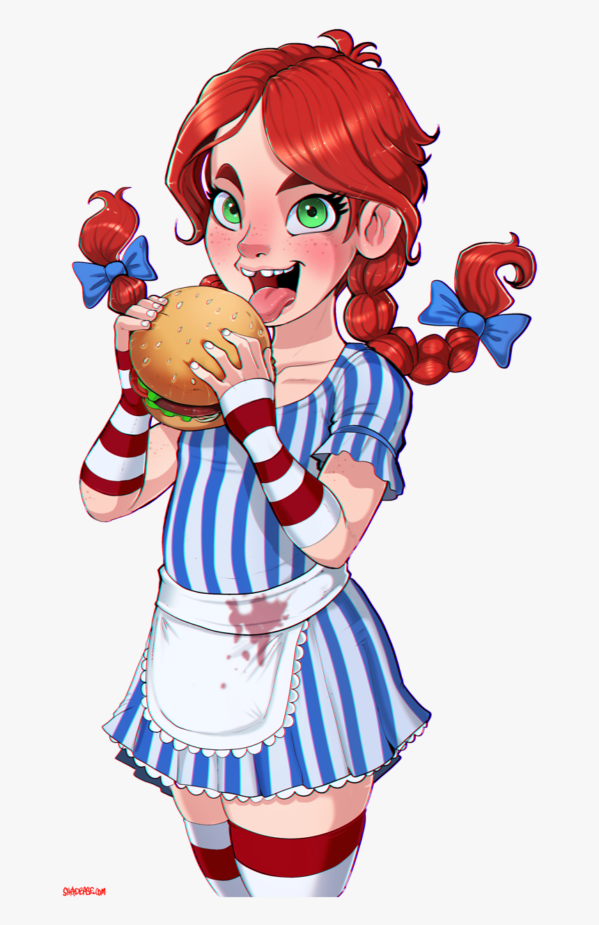 Hamburger Fast Food Cartoon Anime Fictional Character - Fanart Fast Food Mascots As Anime Characters, HD Png Download, Free Download
